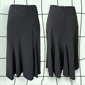 Rhinestone Waistband Midi Skirt